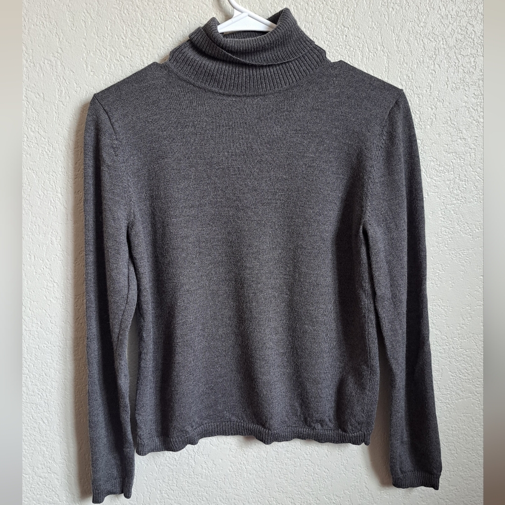 Pendleton Gray 100% Merino Wool Sweater Size Small